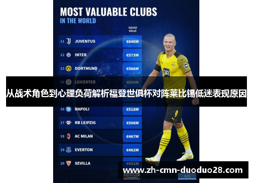 从战术角色到心理负荷解析福登世俱杯对阵莱比锡低迷表现原因